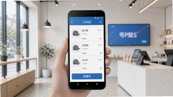 ����XPOS�ƶ���������չʾ��һ����׿�ֻ���Ļ�г�����Ʒ�б����տ�������㰴ť������Ϊ��Լ�ִ����̳�����ͻ���ŵ꾭Ӫ���ֻ�����