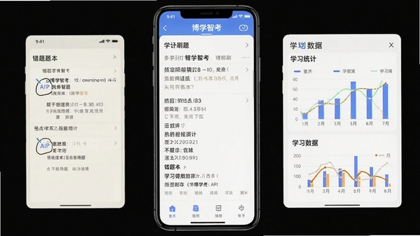 ��ѧ�ǿ�APP����ˢ����棬�ֻ�չʾ��Ŀ�ͽ������Ա��д��Ȿ��ѧϰ����ͳ��ͼ����ͻ����������