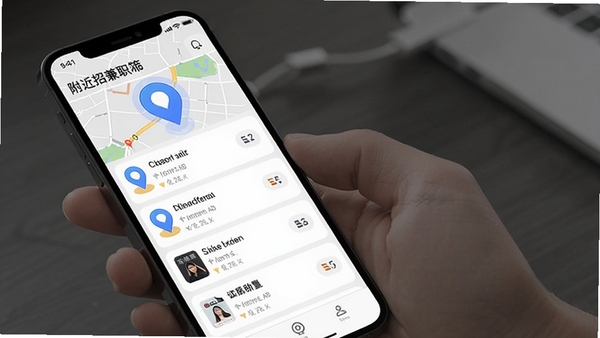 �����м�ְAPP�����Ƽ����棬�ֻ���Ļ��ʾ������ְ��λ�б�����ͼ��λͼ����Ŀ���ִ���ԼUI���