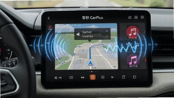 ����CarPlus�������ֽ������棬��ʻԱ����ָ����Ƶ��������֣��Ƽ�����������Ч��