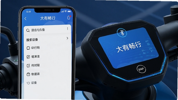 ���г���APP���ӵ綯���������������ͼ���ֻ���Ļ��ʾ�����豸�б����Ա��е綯���пأ��Ƽ�����ɫ��