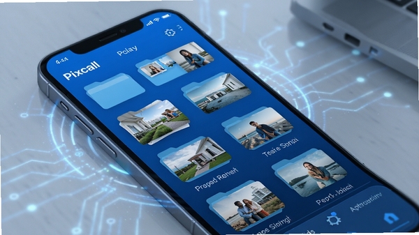 Pixcall��������չʾ���������๦�ܣ��ֻ���Ļ����ʾ����Զ����ɵ�����ļ��У��������ִ�����ɫ����ɫ����ͼƬ����ͼ�������룬���пƼ��й�Ч
