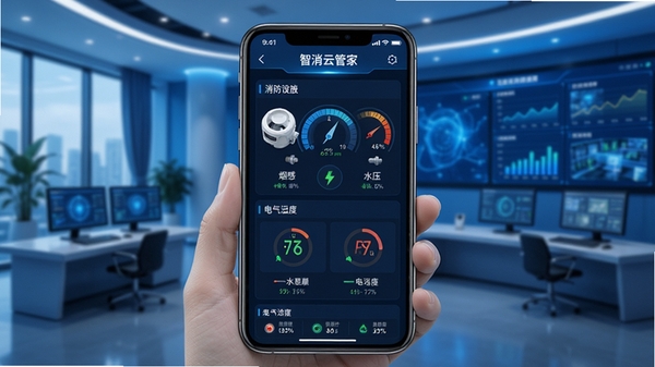 �����ƹܼ�APP�豸ʵʱ�����棬�ֻ���Ļ��ʾ������ʩ�����Ǳ��̣��̸С�ˮѹ�������¶ȵ�ָ�������ɼ�������Ϊ�ִ���ҵ������ģ��Ƽ�����ɫ��������UIչʾͼ