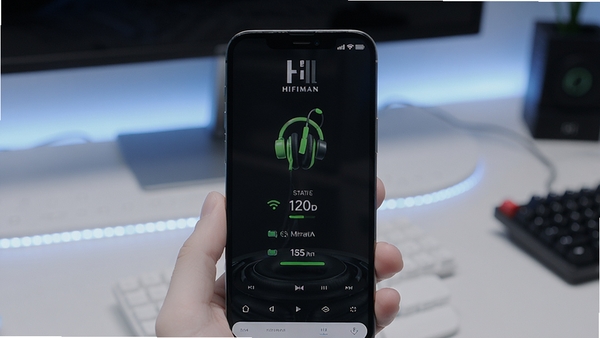HIFIMAN Smart����������չʾ���ֻ���Ļ��ʾ��������״̬�������Ϣ������Ϊ��Լ�Ƽ����ͻ��Ʒ�Ʊ�ʶ
