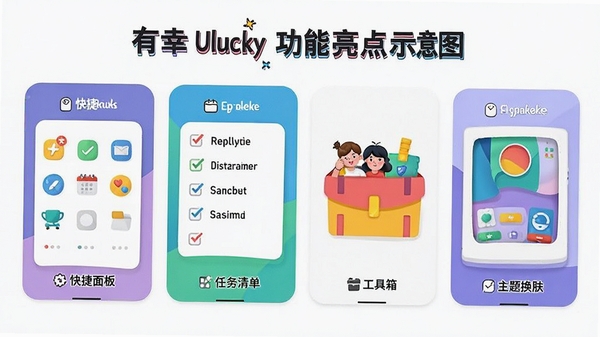 ����Ulucky��������ʾ��ͼ��չʾ�����塢�����嵥������������⻻���ĸ�ģ�飬��ƽ����Ʒ��ɫ�ʻ���