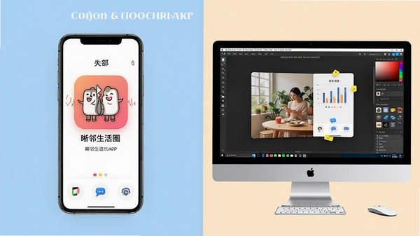 ��������ȦAPP���ֻ������ģ���������еĶԱ�ʾ��ͼ