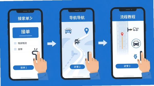 Ӫ������App�����̳�ʾ��ͼ���ֻ���Ļ�ֲ�չʾ�ӵ����������ϱ��ڵ����̣�����ƽ�������ɫ��ɫ��������˾����������ͼ��