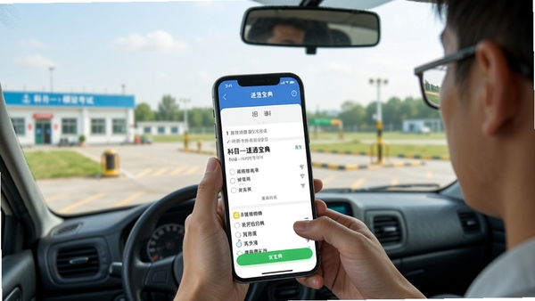 ��Ŀһ��ͨ�����ֻ�App����չʾ���ݿ�ѧԱʹ���ֻ����п�Ŀһģ�⿼�ԣ�����������ʾ��Ŀ��ѡ�����Ϊ��Уѵ���������������