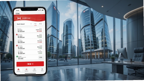 �������HSBCnet��ҵ����Ӧ��������չʾ������칫�������ֻ���Ļ��ʾ������˻������ת�˹��ܣ�����Ϊ�ִ���������д��¥������Ƽ��з��