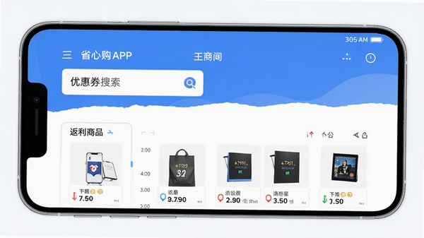 ʡ�Ĺ�APP�������ͼ��չʾ�Ż�ȯ������ͷ�����Ʒ�б����ֻ���Ļ�г��������ĵ��̹���ʡǮ���棬�ִ���Լ�����ɫ��ɫ���������Ʒչʾͼ