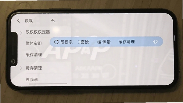 ����APP���ý����ͼ��չʾȨ�޹����ͻ�������ѡ��ֻ���Ļ��ʾ���������ò˵�