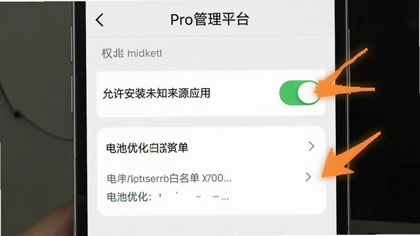 �̼�Pro����ƽ̨APP��װ���ý����ͼ������չʾ�ֻ�Ȩ�޹���ҳ���С�������װδ֪��ԴӦ�á����������Ż����������ã����м�ͷָ����ע���������ֱ��
