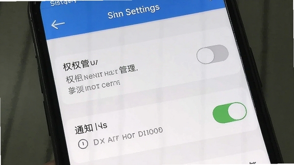 掌上宅移动端操作界面截图,展示设置页面中权限管理与通知开关,手机屏幕特写,简洁清晰