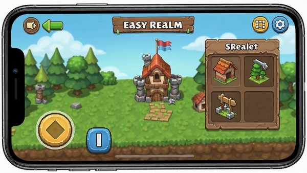 Easy Realm�ƶ�����Ϸ�����ͼ��չʾ����������ť�뽨��˵����ֻ�������ʾ