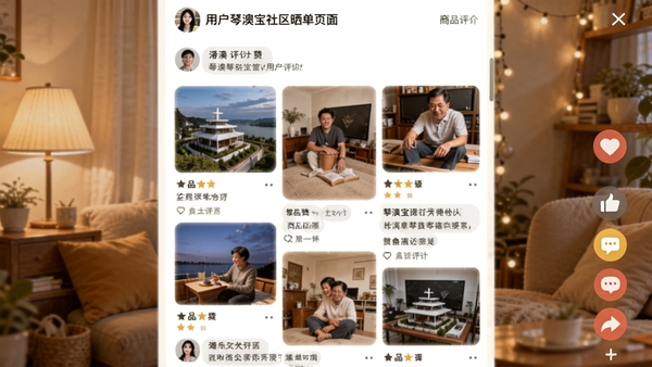�ٰı�����ɹ��ҳ�棬�û���������ƷͼƬ�ٲ��������޺�����ͼ�긡������ů�罻��Χ