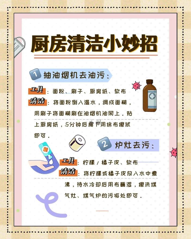 居家妙点-生活技巧随身助手 厨房油污清洁小妙招 配图