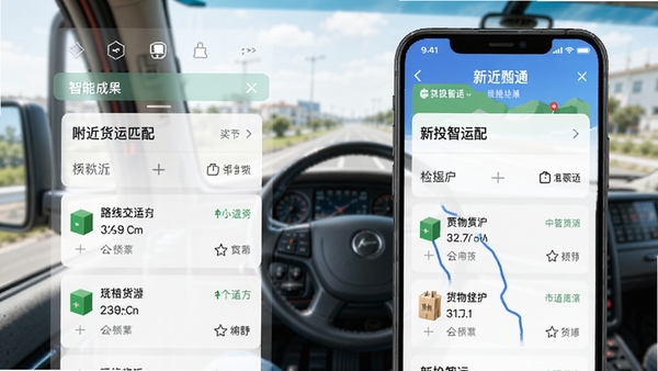 ��Ͷ����˾��app���ܻ�Դƥ������ͼ��չʾ�ֻ���Ļ�ϸ����Ļ��˶����б�������·�ߺͻ�����Ϣ�������Ǽ�ʻ��