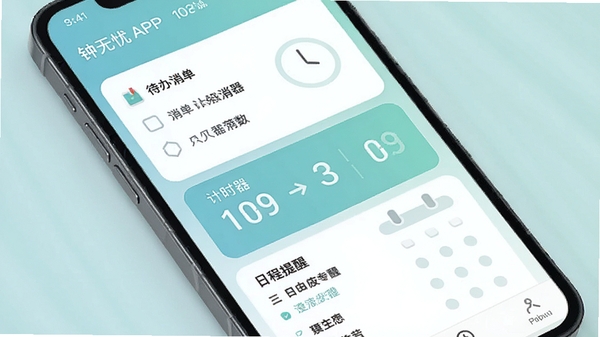 ������APP������չʾ��������µ�ʱ��������߽��棬���������嵥����ʱ�����ճ����ѵ�ģ�飬�ֻ���Ļ��д����͵�����ɫ�����ִ���ƽ����Ʒ��