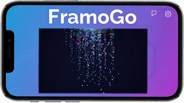 FramoGo��̬��ֽ��������չʾ���ֻ���Ļ����ʾ����Ʈ��Ч��Ԥ������������FramoGo��Ŀ��ʾ�ڽ��涥������������Ƽ��У�ɫ�������Ͻ���Ϊ��