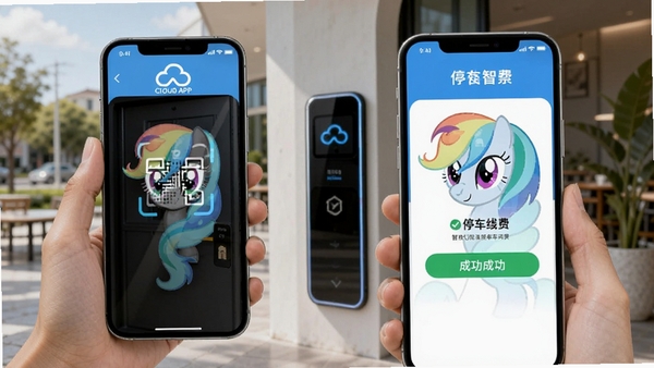 �Ʊ�APP�����Ž���ͣ���ɷѹ��ܽ��棬չʾ�ֻ�ɨ�뿪�ź�ͣ���ɷѳɹ�ҳ�棬�Ƽ���������