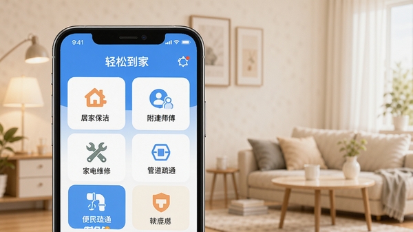 ���ɵ���APP��ҳչʾ�Ӽұ��ࡢ�ҵ�ά�ޡ��ܵ���ͨ�ȱ��������ڣ��������������ֻ���Ļ�г��ָ���ʦ���ӵ�״̬����������ܰ�ִ���ͻ�������������񡱺��Ķ�λ