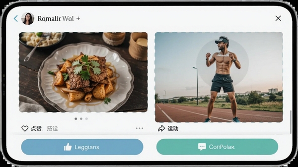 �����������Ѷ�̬�㳡���棬�û�������ʳ���˶���Ƭ���ײ��е������۰�ť����Χ����