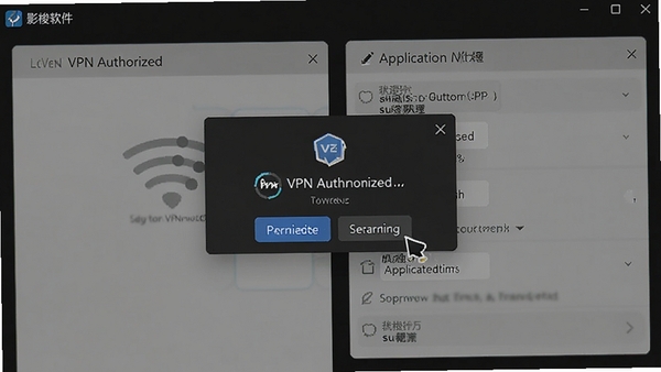 Ӱ���������ý����ͼ��չʾVPN��Ȩ�������Ӧ�ô���ѡ��ֻ�ϵͳUI���ͻ��Ȩ�����ò���