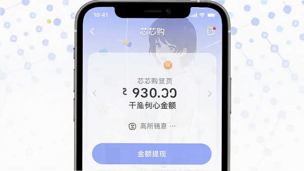 芯芯购APP个人中心返利提现页面截图,手机显示可提现金额,简洁清晰