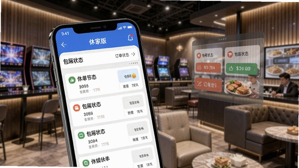 �����а��̼Ұ�APP��ҳչʾ�ŵ궩���������棬�ֻ���Ļ�г��������Ķ����б������״̬���壬����Ϊ�ִ��������ֳ�����������������רҵ��ͻ���̼��ƶ��칫����