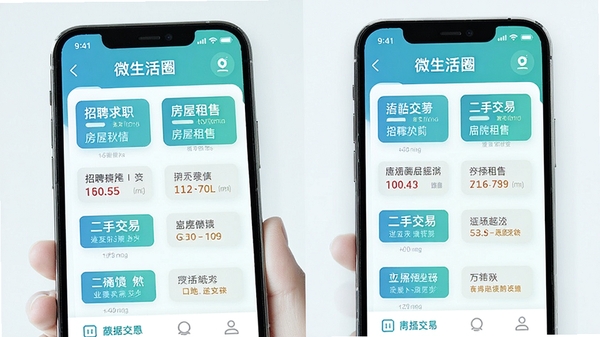 ΢����ȦAPP����չʾ���ֻ���Ļ����ʾͬ�Ǳ�����Ϣ�����б���������Ƹ��ְ���������ۡ����ֽ��׵Ȱ�飬���������£�������ɫΪ��ɫ�����ִ���ƽ����Ʒ�񣬸�����Ⱦ���Ƽ�����������Ϣ�ں�