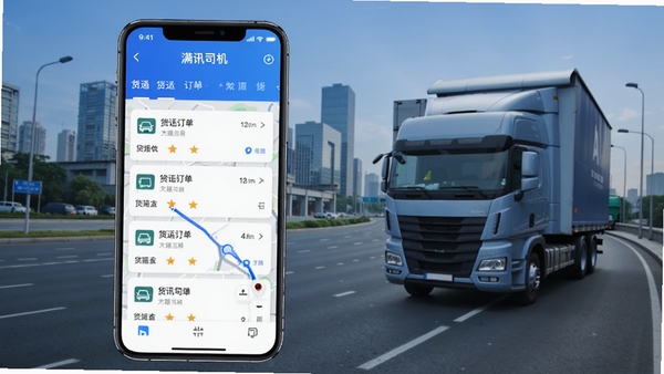 ��Ѷ˾��APP�ٷ�����չʾͼ���ֻ���Ļ����ʾ���˶����б����ͼ����������Ϊ���е�·������������������ɫ��ɫ��