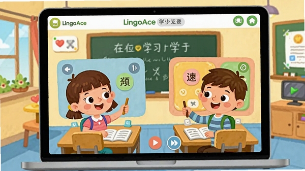 LingoAce Student��������ѧϰ��������չʾ����ͨ��񣬺������ڻ���������ѧϰ���ģ�ɫ����������������