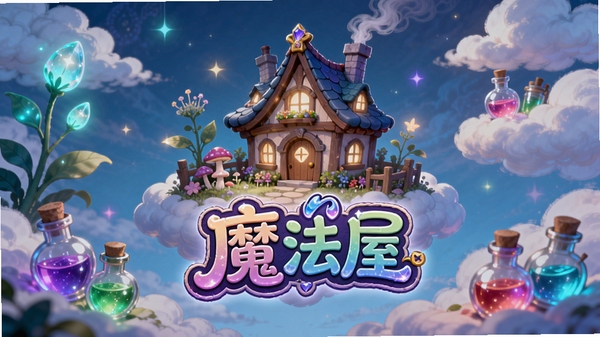 �λ�ħ������Ϸ�����棬ħ��С��Ư�����ƶ�֮�䣬��Χ�����ŷ���ֲ��Ͳ�ɫҩˮƿ������������Ψ���������������λ�ħ���ݵ���ϷLogo