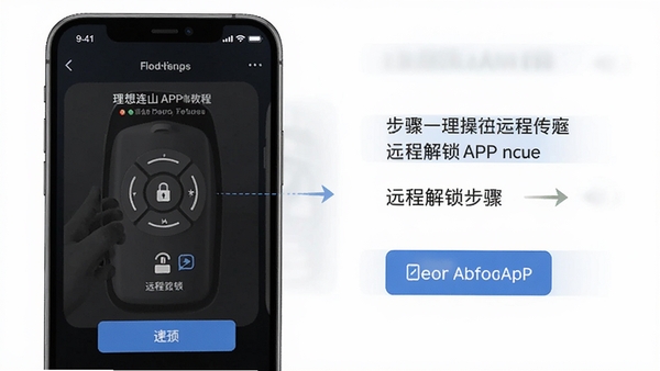 ������ɽAPP�����̳�ʾ��ͼ���ֻ���Ļ��ʾԶ�̽������裬������˵�UIָʾ