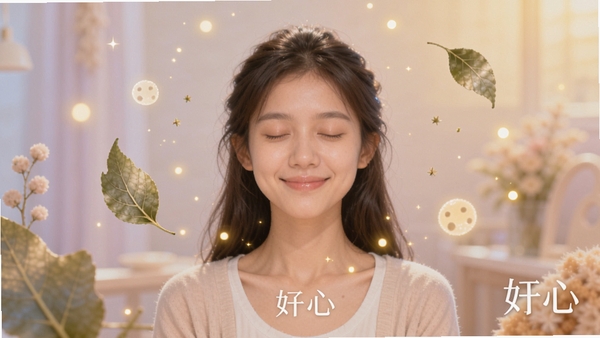 �������ڤ����棬���ɫ����һλ����Ů�Ա���΢Ц����ΧƯ���ŷ���Ĺ������ȻԪ�أ�������ů���������С���ġ����ֱ�ʶ