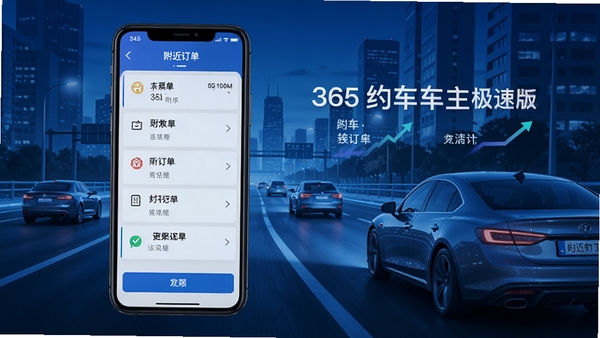 365Լ���������ٰ�APP��ҳչʾ��Լ��˾���ӵ����棬�ֻ���Ļ��ʾ���������б�������ͳ�ƣ�����Ϊ���е�·����ʻ�е��������Ƽ�����ɫ���������Ʒ����ͼ