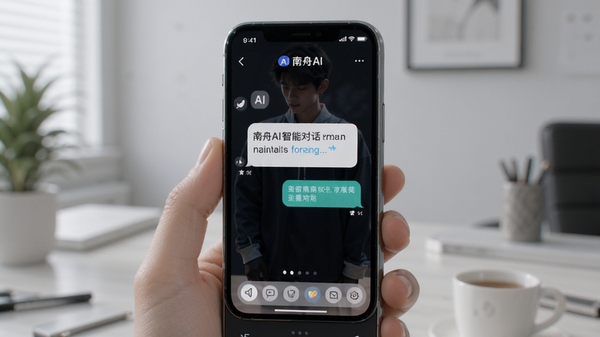 ����AI���ܶԻ�����չʾ���ֻ���Ļ����ʾAI�ʴ𽻻����̣�����ִ����