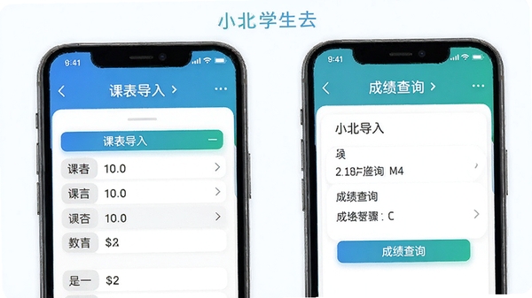 С��ѧ��APP������ʾͼ��չʾ�α�����ͳɼ���ѯ���裬�ֻ������ͼ���������������ɫ��