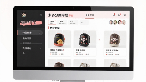 特价商城多多分类专题导购界面