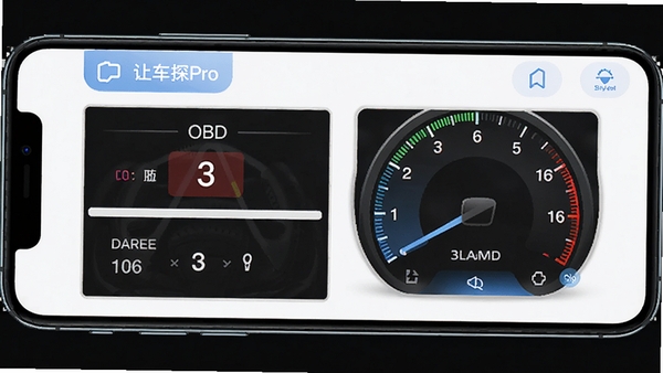 С��̽Pro�ֻ�APP����չʾ����OBD��Ϲ������ȡ���������Ǳ��̣��Ƽ�����ɫ��������UI��ͼ