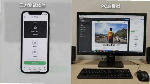 ���������������ֻ��͵���ģ�����ϵ����жԱ�ͼ��չʾ�ƶ��˺�PC�˲����������