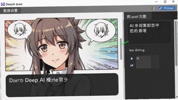 DeepAI����������Ϊ������ɫѡ��AI��ɫ������̨�ʵ��������ý����ͼ