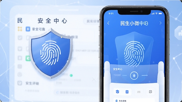 ����С΢App��ȫ����ҳ��ʾ��ͼ��������ָ��ʶ��Ԫ�أ���ɫ��ͻ����ȫ�ɿ�