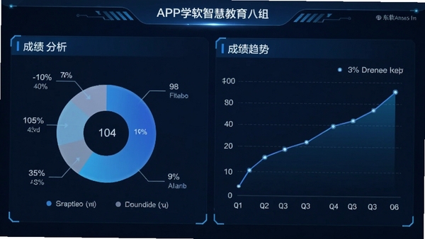 �����ǻ۽���APPѧ�����������壬��״ͼ������ͼչʾ�ɼ����ƣ���ɫ�Ƽ������