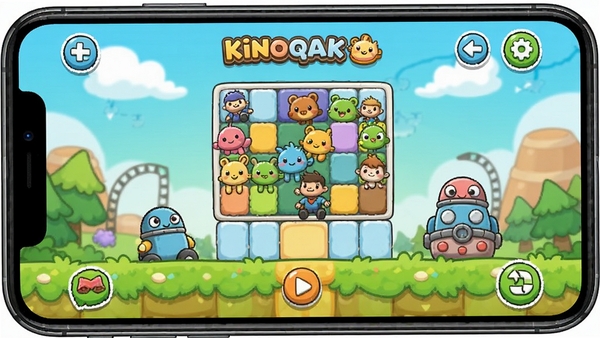 kinoqak����������Ϸ�ؿ���ս���棬���¿�ͨ����ֻ���Ļչʾ������ɫ�ʣ���ϷUI��ƣ�Ȥζ���س���
