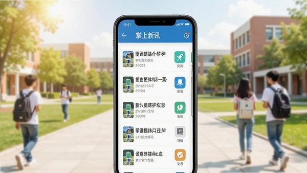 �����´���������չʾ���ֻ���Ļ����ʾ��������Ѷ�б��빦��ͼ�꣬����Ϊ������У԰���ͻ����ݲ�������Ϣ�ۺϣ��������ִ�