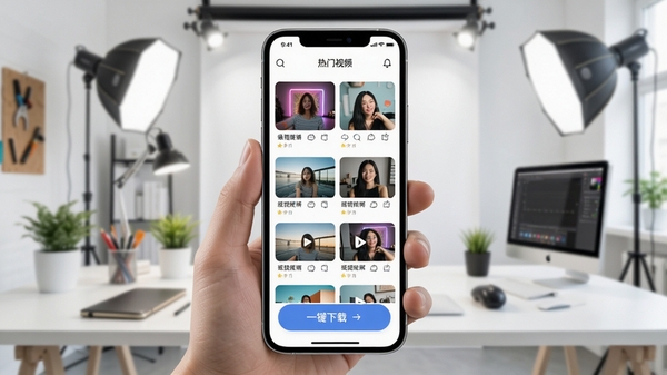 �����ز�app����չʾ���ֻ���Ļ�г������Ŷ���Ƶ�ز��б���һ�����ذ�ť������Ϊ�����Ĺ����һ�����ͻ���زķḻ��������
