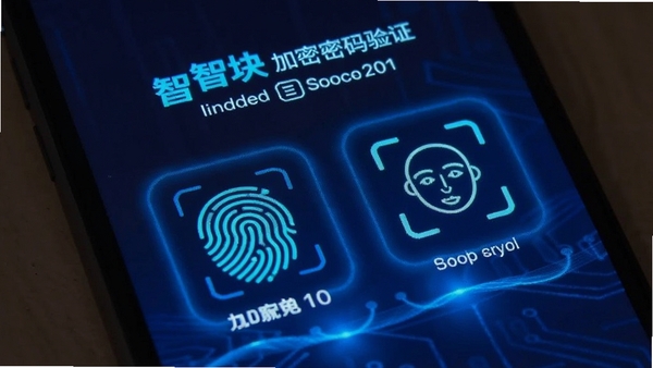 �ǿ����������֤���棬��ʾָ��ʶ����沿ʶ��ͼ�꣬�ֻ���Ļ��д���Ƽ�����Ч��