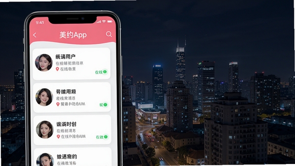 ��ԼAPPͬ�����书�ܽ����ͼ���ֻ���Ļ��ʾ�����û���Ƭ�б�������Ϊ����ҹ����ͻ������λ�ñ�ǩ������״̬��ʶ