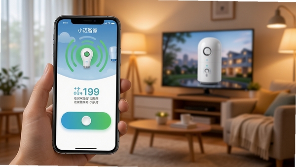 С���Ǽ�APPԶ�̿��ƽ��棬�ֻ���ʾ�����豸����״̬��Զ�̿��ذ�ť��Ŀ������Ϊ��ܰ�Ҿӻ���